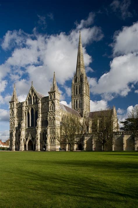 View of Salisbury Cathedral Stock Photo - Image of ancient, tilt: 4236658