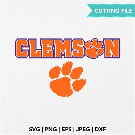 Clemson Tigers SVG Clemson cutout College footcall NCAA | Etsy