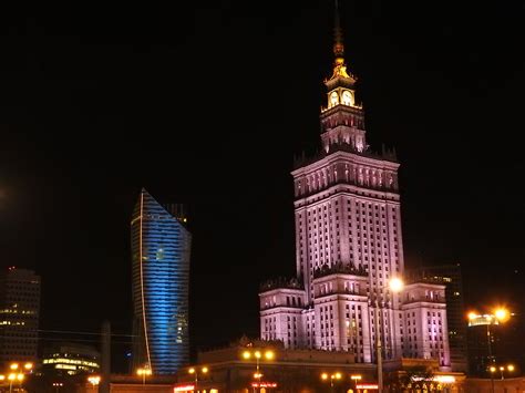 Palace of culture and science by night | Warsaw | Nicola | Flickr