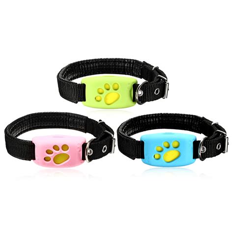 Smart Waterproof Dog Collar Pet Tracker Device Finder Alarm GPS Realtime Location Anti Lost ...