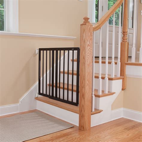 Safety 1st Top of Stairs Frameless Décor Swing Gate, Fits Space Between ...