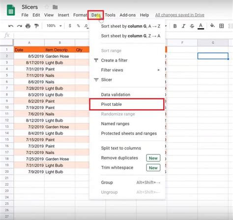 Google Sheets - Use Slicers to Filter a Pivot Table on the Fly