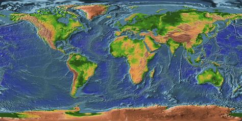 World Elevation Map - Guide of the World