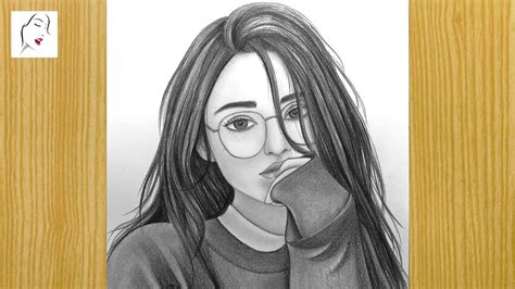 Share 143+ cute girl with glasses drawing latest - seven.edu.vn