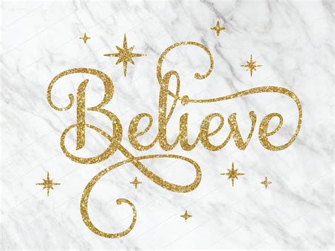 Believe SVG Christmas SVG Winter Door Sign SVG Digital - Etsy