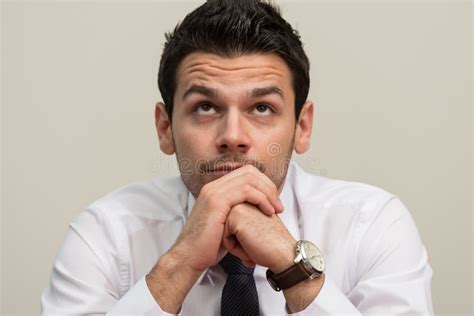 Young Businessman Stressful in the Office Stock Image - Image of hand, career: 43252485