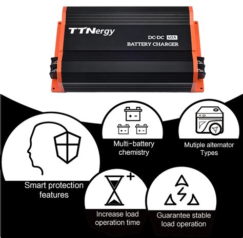 DC To DC Charger 12-12V 60A Battery To Battery Charger For RV Marine EV ...