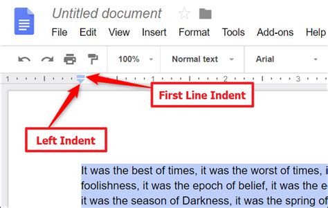 How To Indent Paragraphs In Google Docs