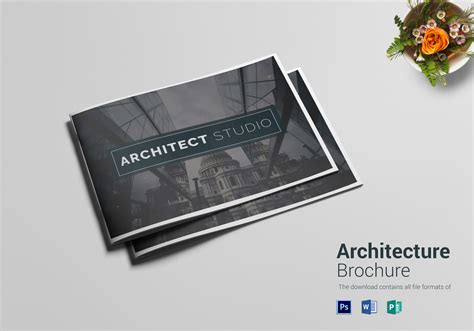 Refined Architecture Brochure Design Template in PSD, Word, Publisher