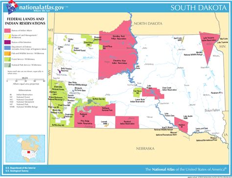 Native American reservations of South Dakota : MapPorn