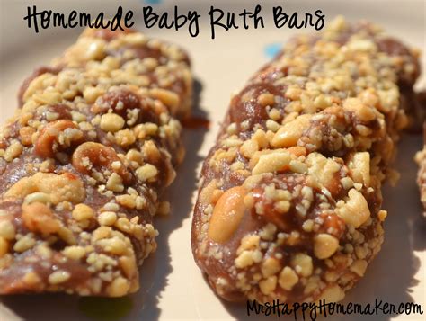 Homemade Baby Ruth Bars - Mrs Happy Homemaker