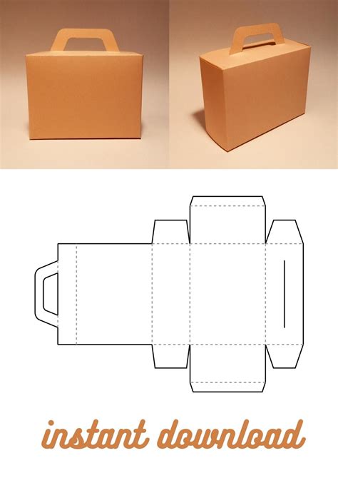 35+ Cardboard Box With Handle Template Ideas 448