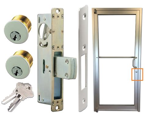 Storefront Pro Hardware Commercial Glass Door Silver Mortise Deadlock ...