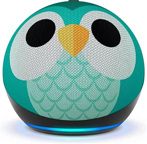 Amazon Echo Dot Echo Dot 5th Gen Kids con asistente virtual Alexa, pantalla integrada color owl ...