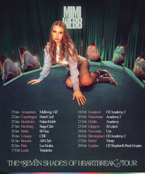 Mimi Webb - The Seven Shades Of Heartbreak Tour - 19 January 2022 ...