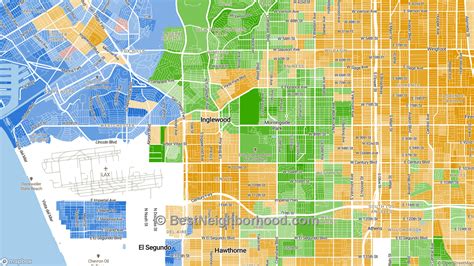 Race Map for Inglewood, CA and Racial Diversity Data ...