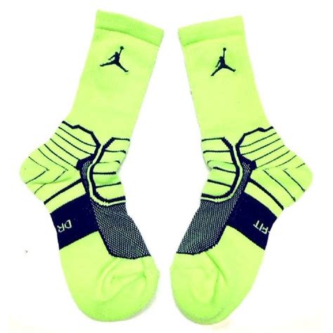 Nike - Nike Jordan JUMPMAN Advance Crew Socks , Large, Neon/Purple ...