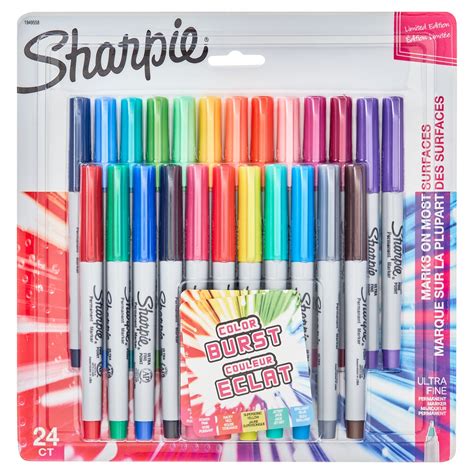 Sharpie Color Burst Set: Ultra Fine Permanent Markers, Assorted Variety ...