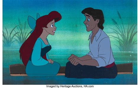 The Little Mermaid Kiss the Girl Ariel and Eric Production Cels Walt Disney, 1989 by Walt Disney ...