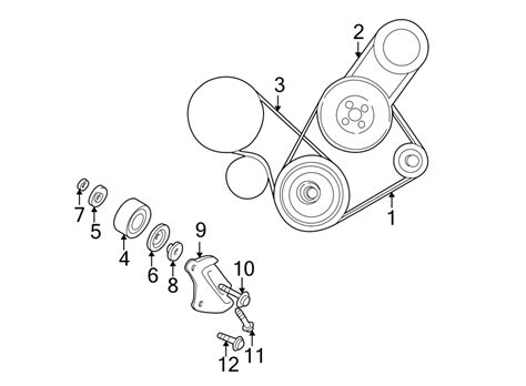 2009 Hyundai Elantra Accessory Drive Belt. Having - 977132D100 ...