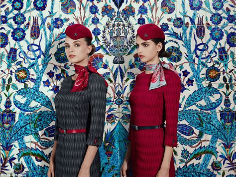 Turkish Airlines unveils its brand new cabin crew uniforms | Daily Mail Online