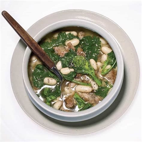 How to make Broccoli Rabe-and-sausage Soup Recipe