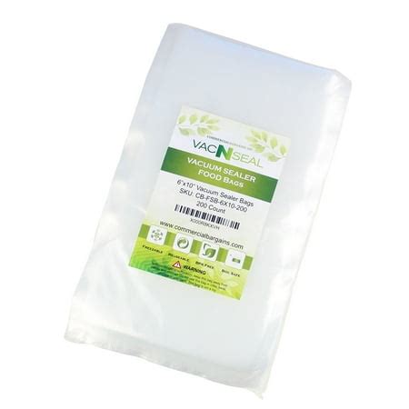 200 CT 6" x 10" Vacuum Food Sealer Storage Saver Freezer Bags Pint Sized - Walmart.com