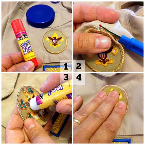 How to sew on Scout patches the easy way! - Frugal Upstate