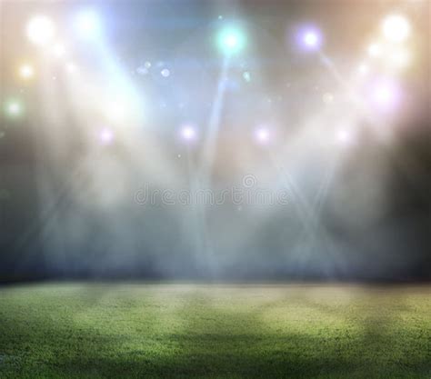 Lights at Night and Stadium Stock Photo - Image of illumination, lights ...