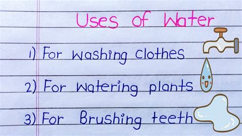 10 Uses of Water | Uses of Water in English | 10 Uses of Water in English | Uses of Water For ...