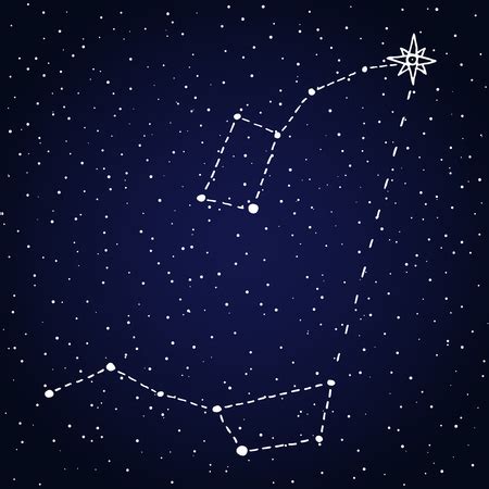 Vector of Finding North star Polaris. - ID:112025917 - Royalty Free ...