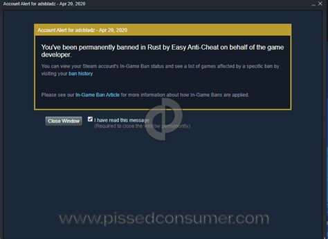 Facepunch Studios - To get unbanned Apr 20, 2020 @ Pissed Consumer