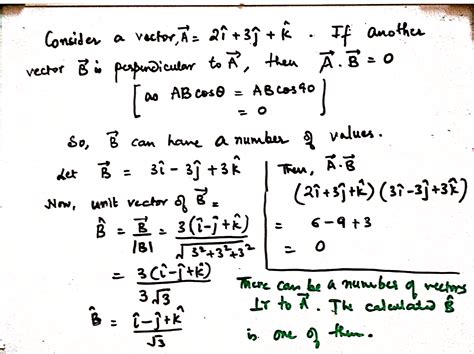 How to find unit vector perpendicular to a vector