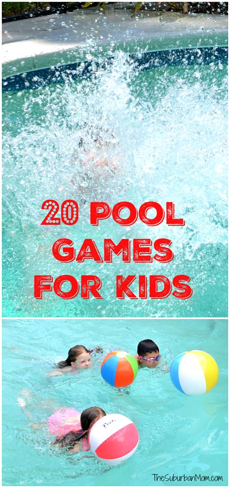 20 Pool Games For Kids - The Suburban Mom