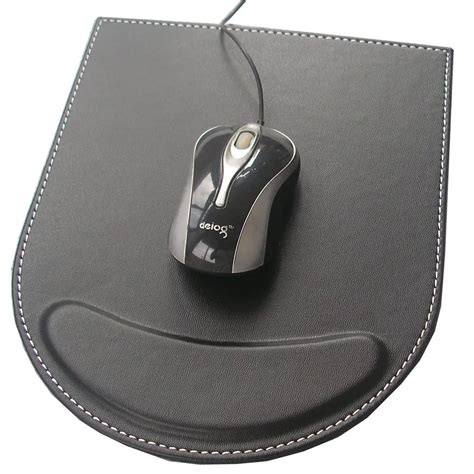 Double Leather Mouse Pad Mice Mat Gaming With Wrist Comfort Rest ...