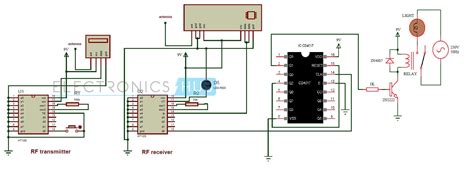 RF Remote Control Circuit for Home Appliances without Microcontroller