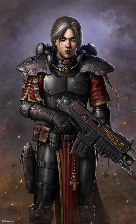 Sister of Battle - Art by SirTiefling - 40K Gallery