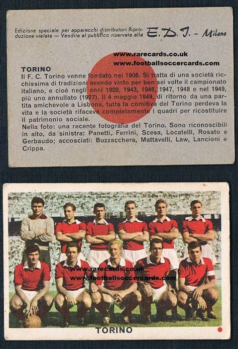 1961 Denis Law Torino RED spot EDI