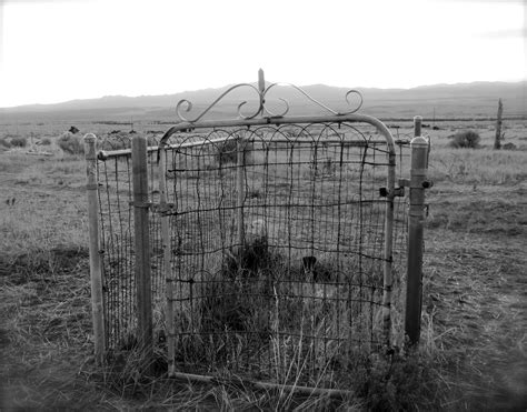 an old gate in the middle of nowhere