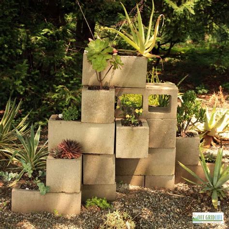 How to Build a Cinder Block Garden - An Off Grid Life