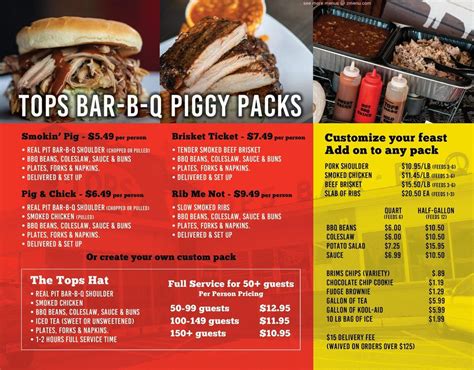 Online Menu of Tops Bar-B-Q Restaurant, Marion, Arkansas, 72364 - Zmenu