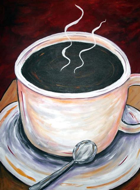 The Modern Artist: Coffee Art, Coffee Home Decor, Espresso Paintings