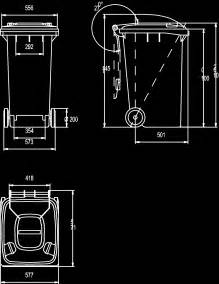 Laundry Basket Cad Block