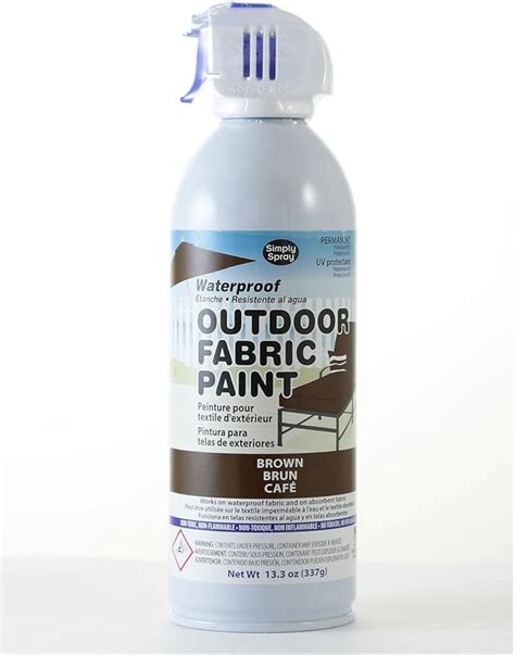 Simply Spray Outdoor Waterproof Fabric Spray Paint 13.3 Oz. Can Brown: Amazon.ca: Home & Kitchen