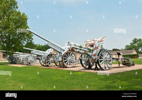 Oklahoma, Fort Sill, Artillery Park Museum containing over 100 Stock ...