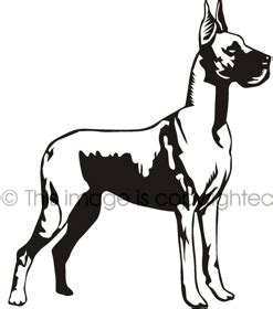 Great Dane Silhouette Images at GetDrawings | Free download