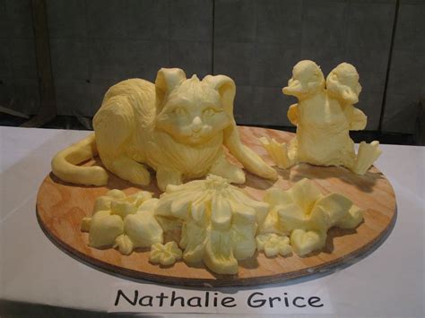 Butter Sculpture - Cat | Food art, Sculpture, Sculptures