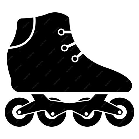 Premium Vector | Roller skates logo icon vector template illustration ...