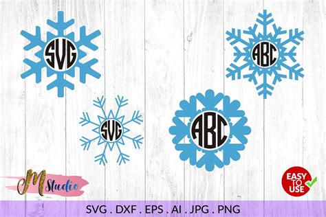 Snowflake svg, for Silhouette Cameo or Cricut (133793) | Cut Files | Design Bundles