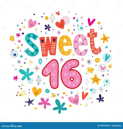 Happy Birthday Sweet 16 Clip Art